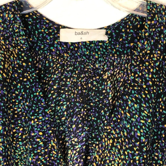 ba&sh Black Multicolor Blouse - Picture 4 of 11